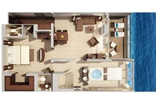 MS EUROPA 2 Grand Penthouse Suite Grundriss